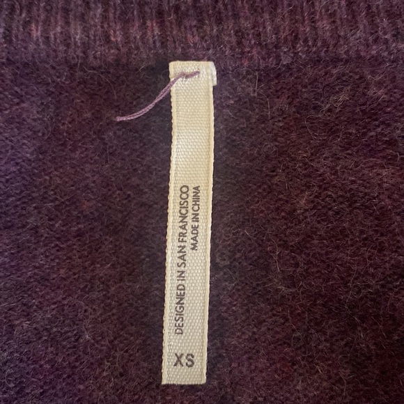 Margaret O’Leary 100% cashmere slouchy oversized beautiful purple sweater - Picture 5 of 9